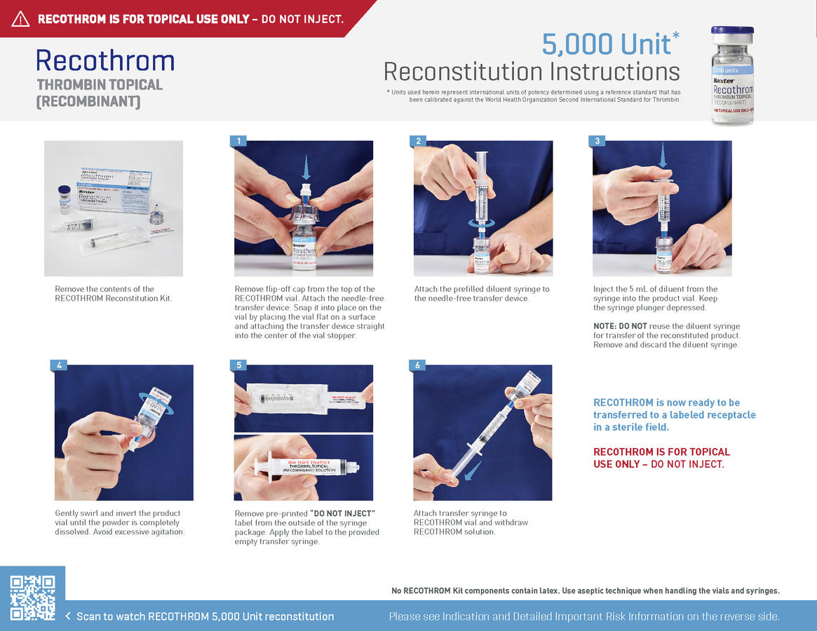 RECOTHROM Preparation Guide | Baxter Healthcare