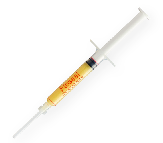 Floseal Product Image of Floseal syringe filled with product