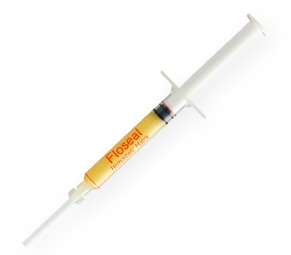 Image of Floseal syringe filled with product